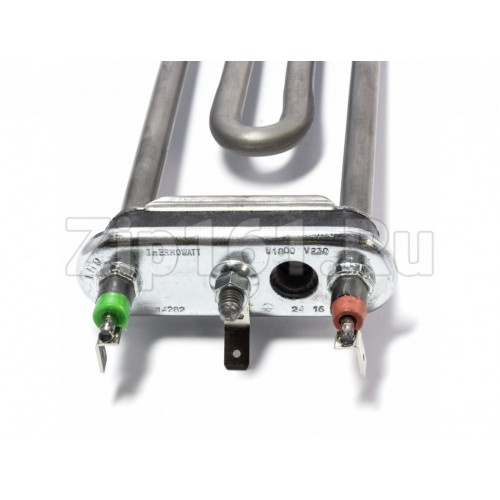 Тэн стиральной машины (1800W, 190мм, прямой, с отверстием) Indesit 082601