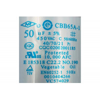 Конденсатор для компрессора Haier 0010404266 50мкФ