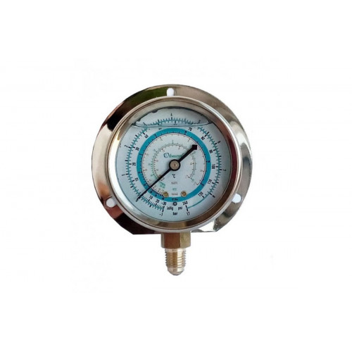 Мановакуумметр с глицерином, 63 мм (R22; R134a; R404A; R407C) Becool BCJL-NG-63