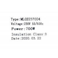 Мотор пылесоса моющий 700W, H=117mm, D=108mm