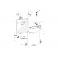 Модуль индикации Indesit Ariston 275075 Interface with knob + led