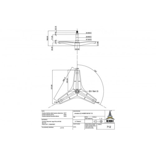 Крестовина барабана стиральной машины 4434ER1001B-4434ER1003G