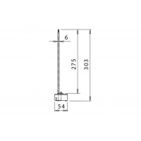 Термостат Unival RT-WH11 (L275, 20-80C, 20A) с флажком и би