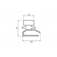 Уплотнитель двери холодильника ОКА 6М (580x290mm) Профиль Р1