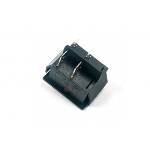 Кнопка биполярная желтого цвета 20A, 4 контакта 250V