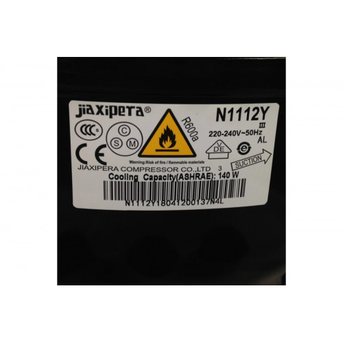 Компрессор R600, Джаксипера N1112Y, (Вт при -23.3°) 140W HMK80AA 301996