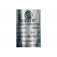 Конденсатор 25 мкф CBB65 450V алюминий