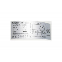 Внутренний мотор кондиционера FN14A (YFK-14-4-GL07) 220-240V 50Hz 4P 14W 0.12A, D-92мм, Н-39мм, Вал (D-8мм, Н-29мм)
