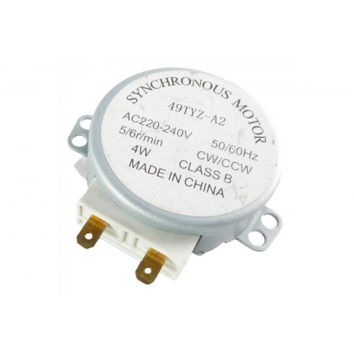 Мотор вращения тарелки СВЧ, (шток H-13mm, пластик) 49TYZ-A2