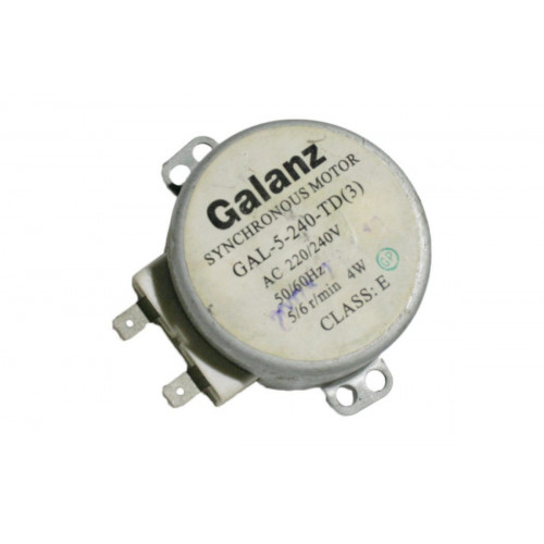 Мотор вращения тарелки СВЧ Galanz GAL-5-240-TD(3) 220-240V 4W 50/60Hz 5/6r/min