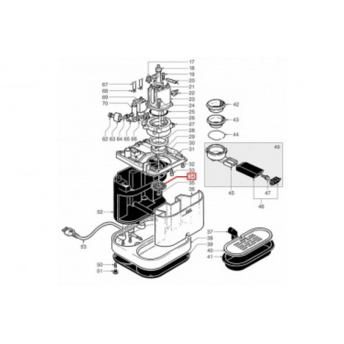 Сеточка Ø51,5 мм для Saeco Gaggia Baby 1081022