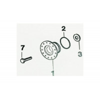Суппорт Electrolux-Zanussi под 203 подшипник со стороны шкива 4071430971 4071374104 cod099