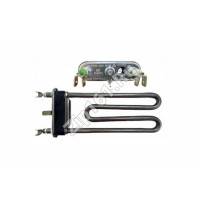 Тэн 1700W L-175mm короткий, прямой с отверстием, двойные кл